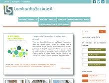 Tablet Screenshot of lombardiasociale.it